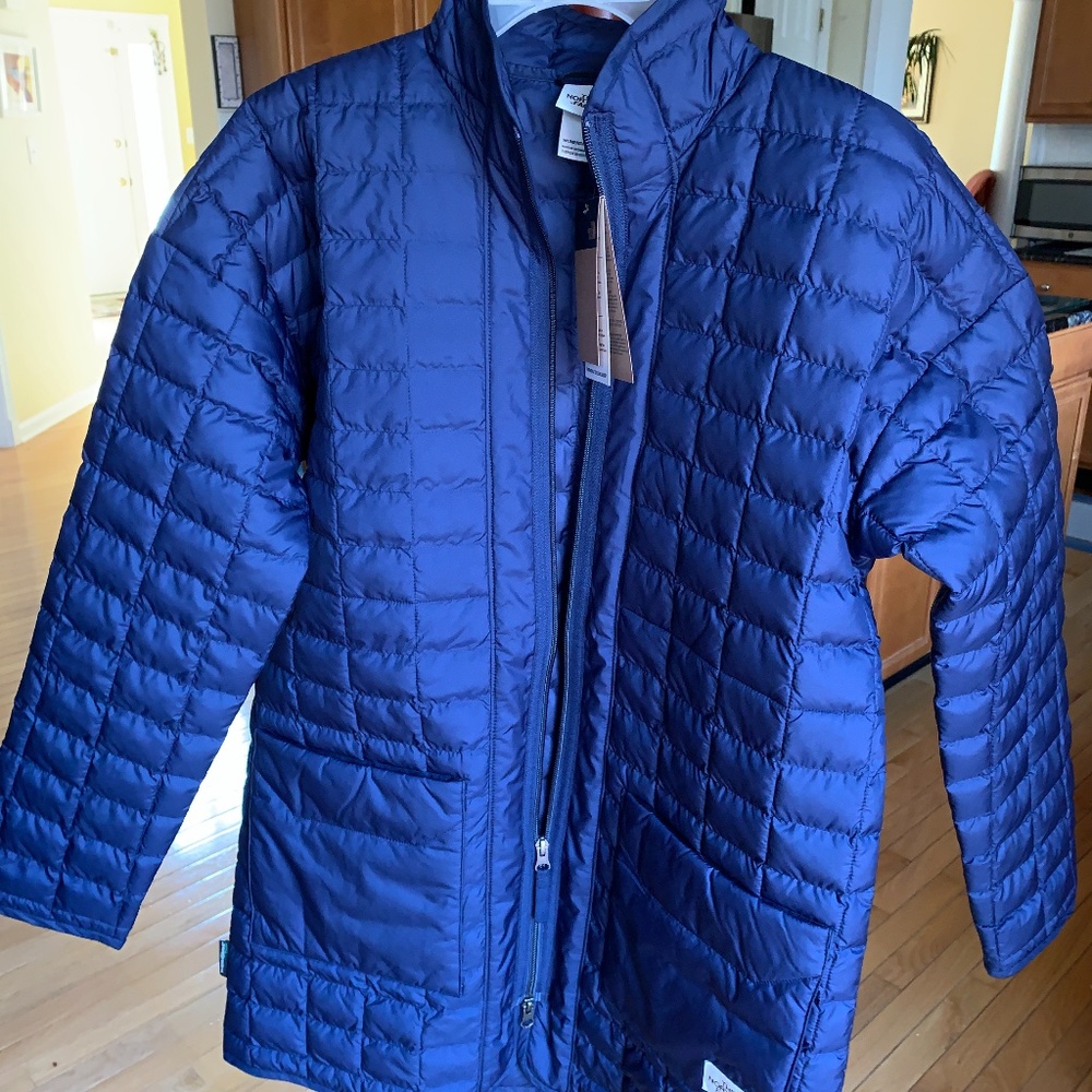 The North Face Women's Thermoball Eco Long Jacket in Color Montague Blue